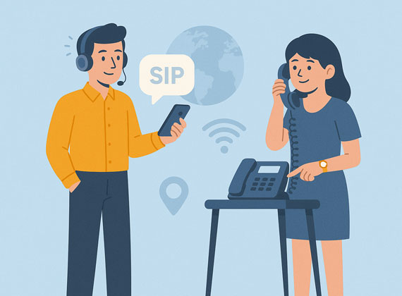 دموی تماس از طریق خطوط SIP